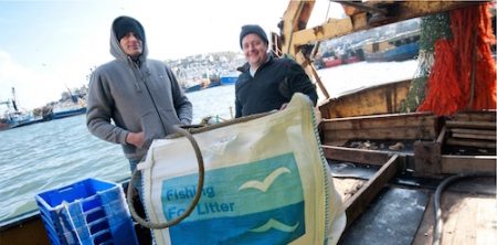 fishing for litter